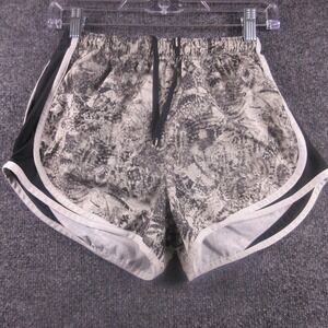 Nike Shorts Womens XS Gray Animal Print 3" Running Athletic Lined DX0207-010